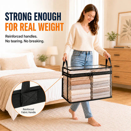 🎉250th Anniversary Blowout 70% OFF📦Large Heavy-Duty Thick Plastic Clear Storage Bag for Clothes, Moving & Storage